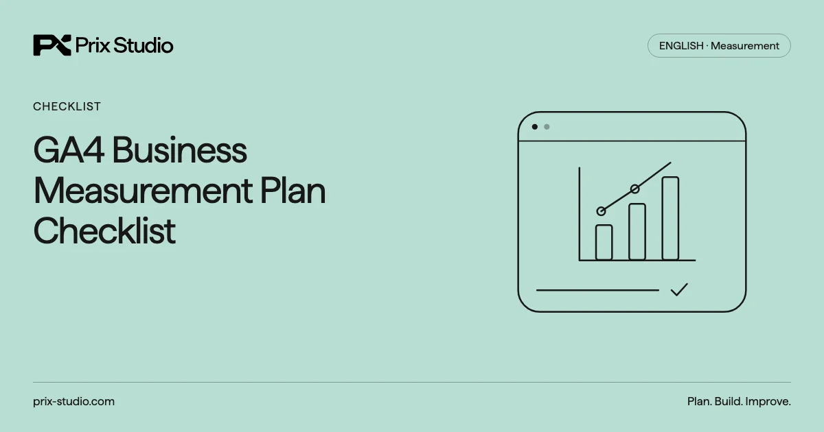 GA4 Business Measurement Plan Checklist