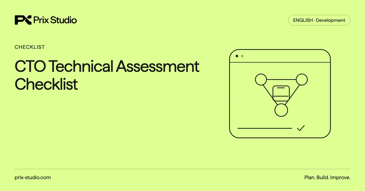 CTO Technical Assessment Checklist