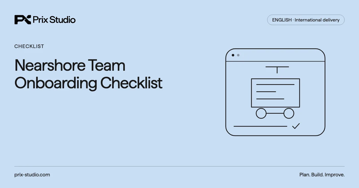 Nearshore Team Onboarding Checklist