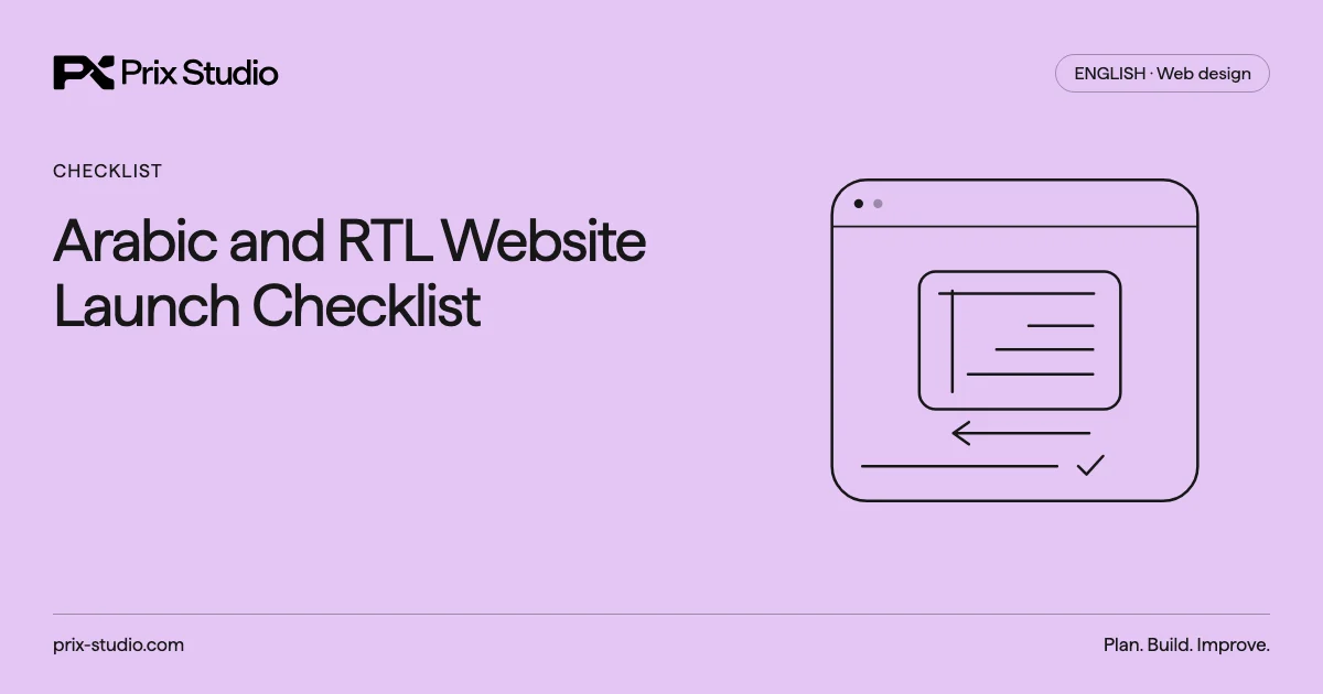 Arabic and RTL Website Launch Checklist