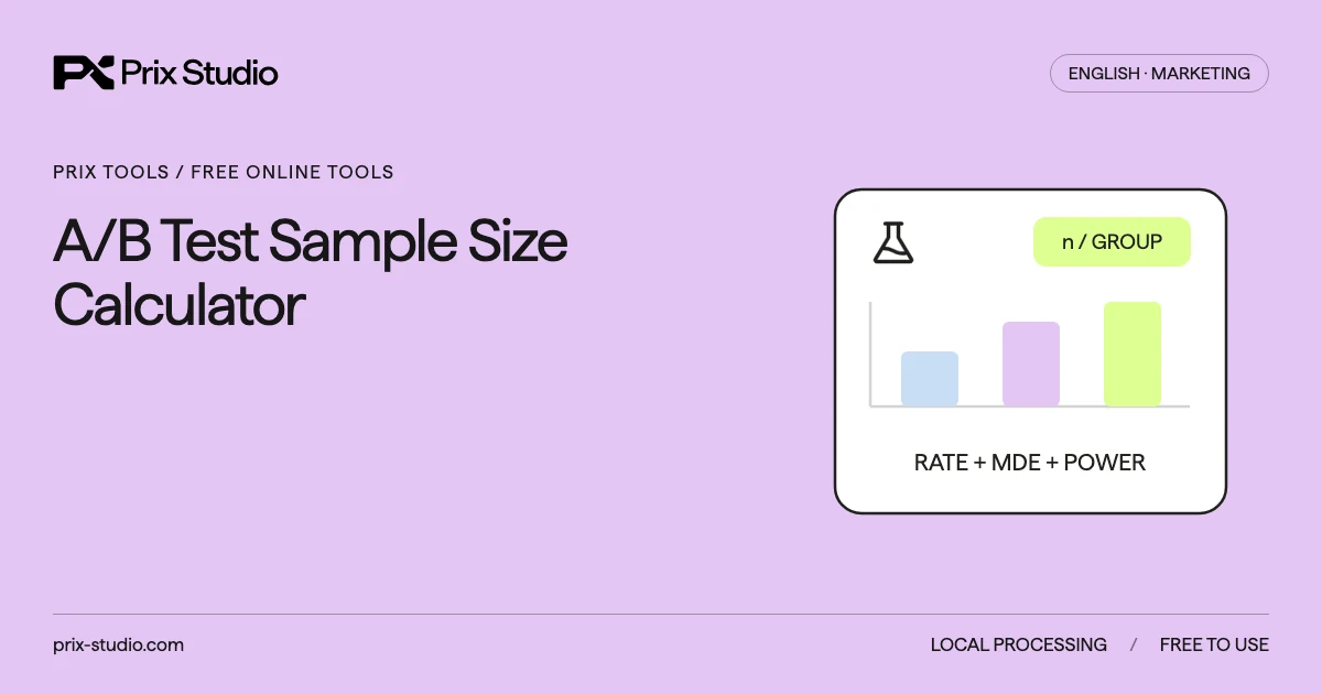 A/B Test Sample Size Calculator