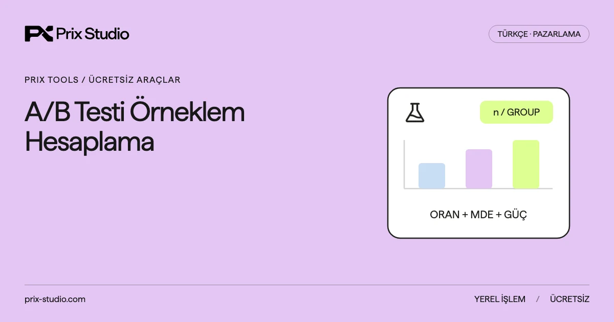 A/B Testi Örneklem Hesaplama