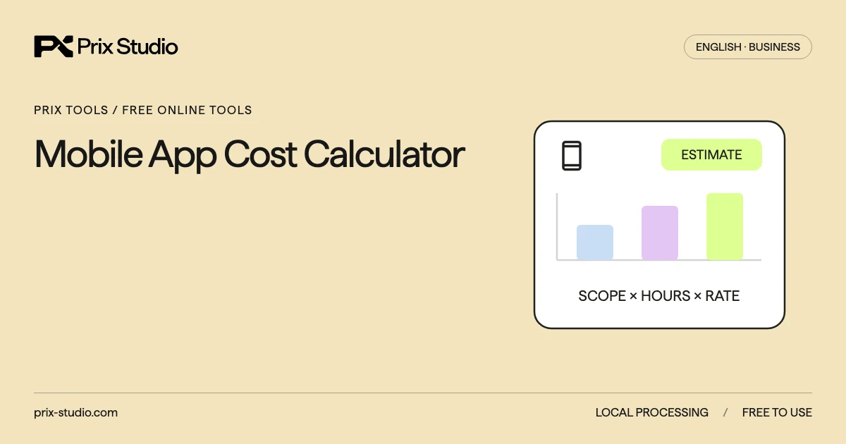 Mobile App Cost Calculator
