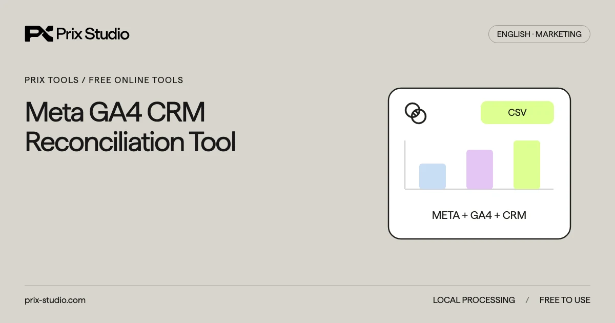Meta GA4 CRM Reconciliation Tool