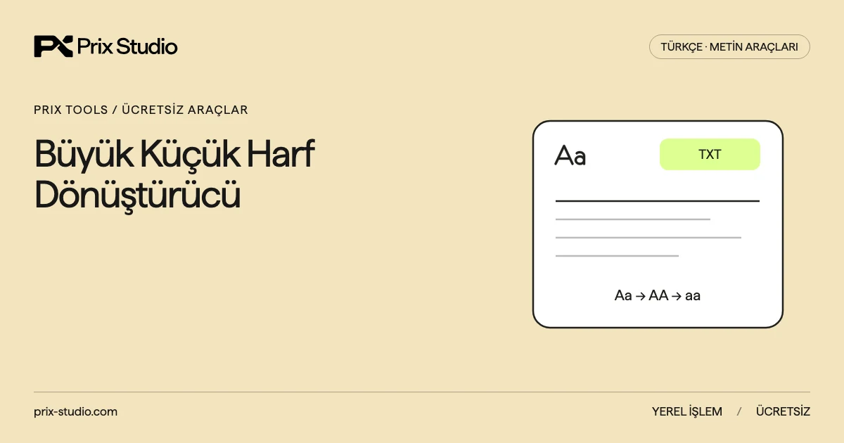 Büyük Küçük Harf Dönüştürücü