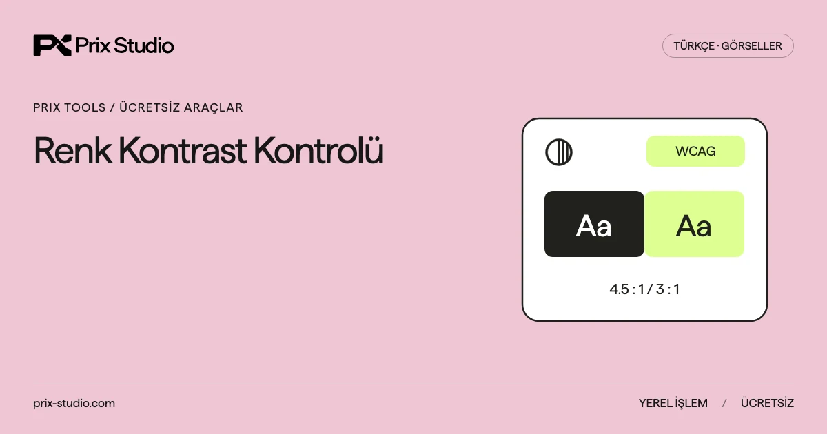 Renk Kontrast Kontrolü