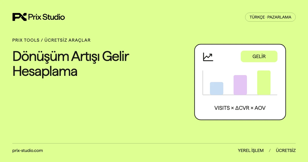 Dönüşüm Artışı Gelir Hesaplama