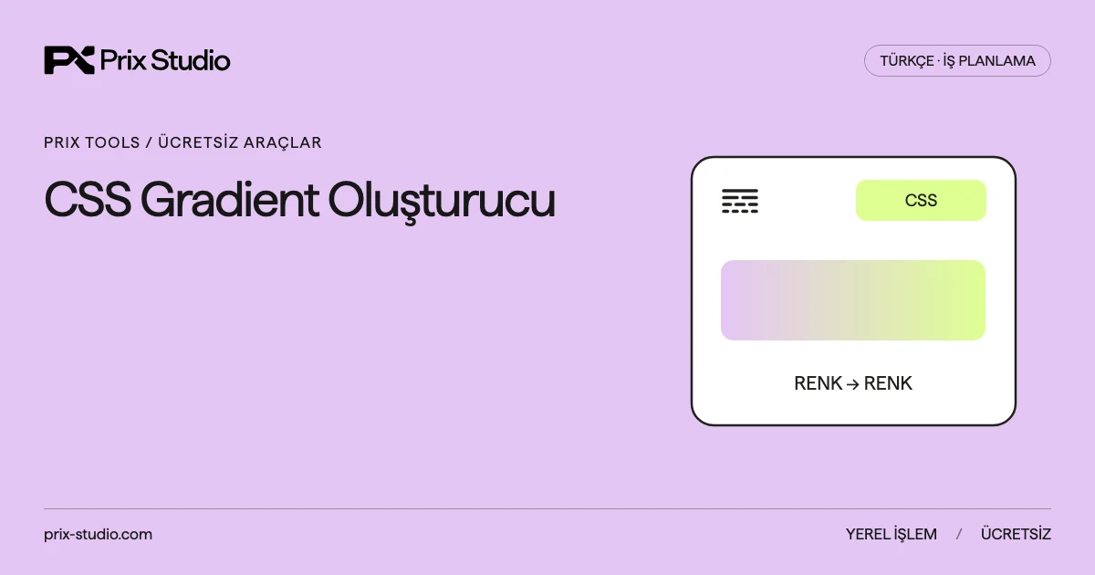 CSS Gradient Oluşturucu
