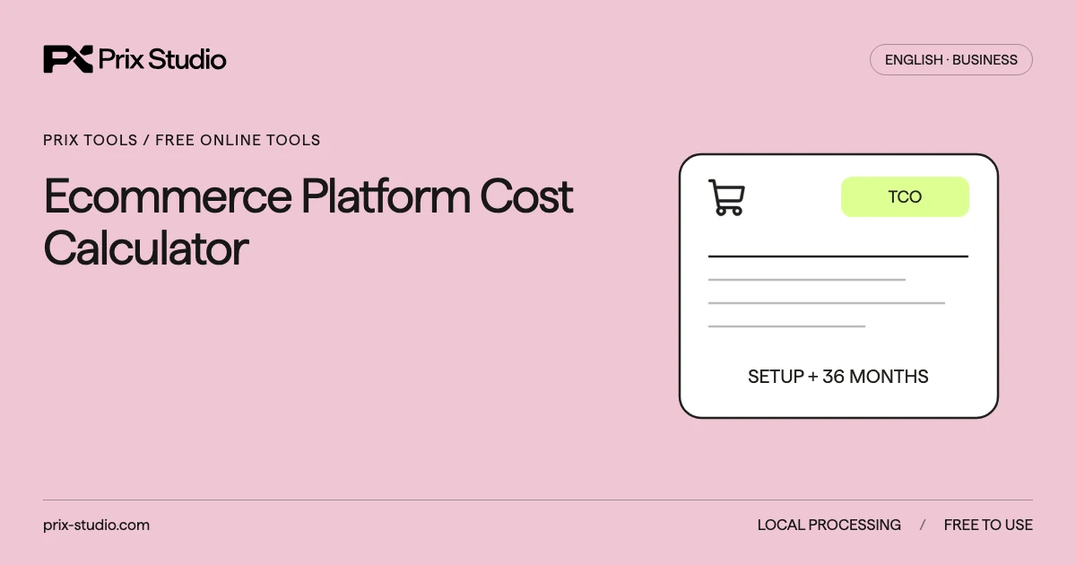 Ecommerce Platform Cost Calculator