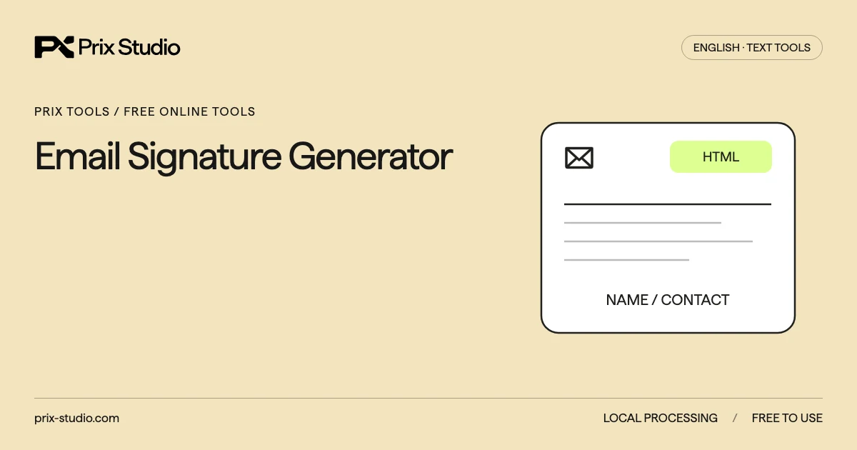 Email Signature Generator