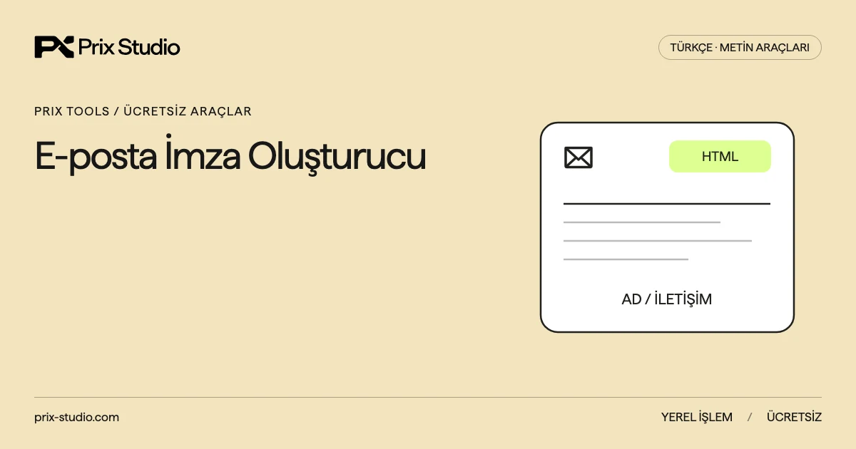 E-posta İmza Oluşturucu