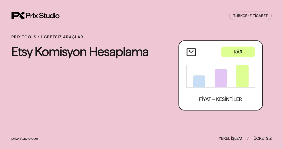 Etsy Komisyon Hesaplama