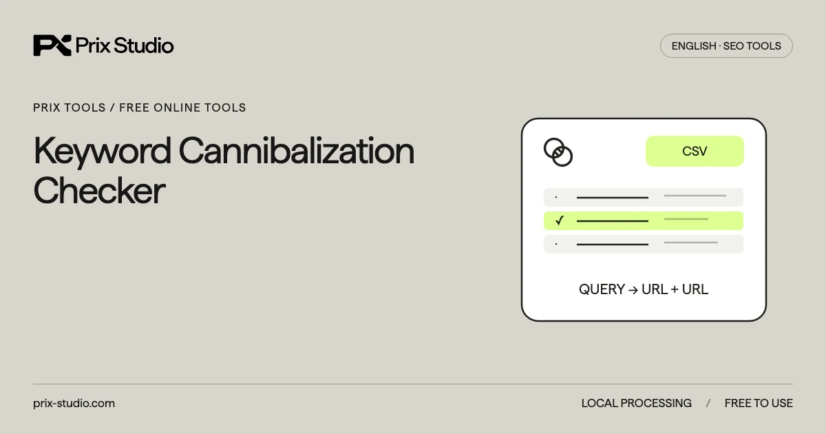 Keyword Cannibalization Checker