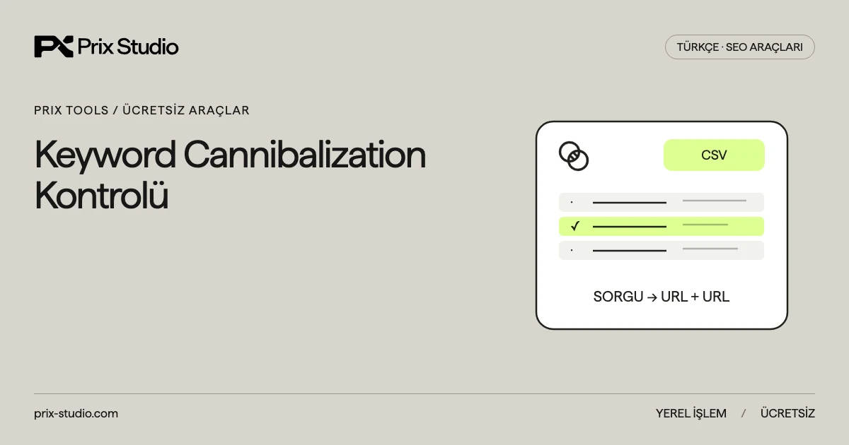 Keyword Cannibalization Kontrolü