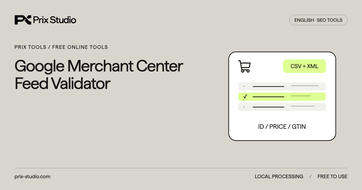 Google Merchant Center Feed Validator