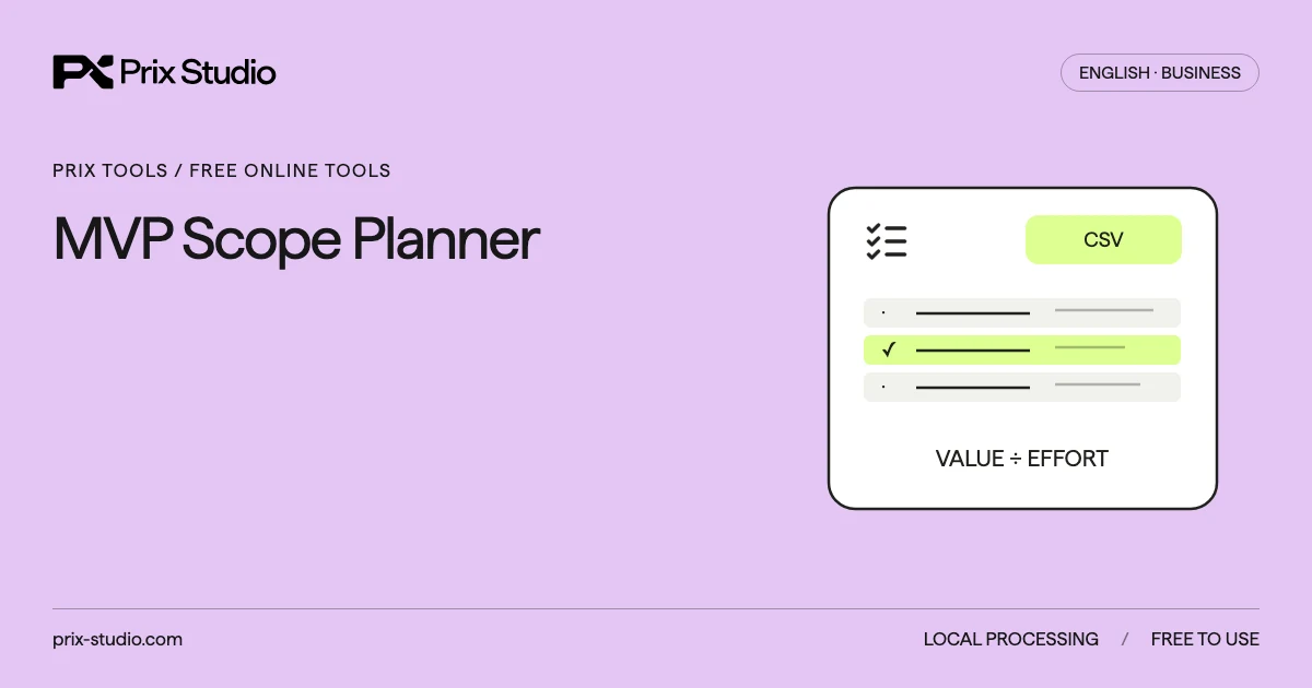 MVP Scope Planner