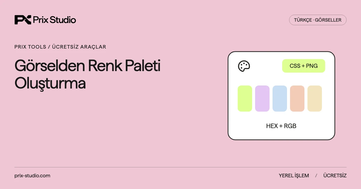 Görselden Renk Paleti Oluşturma