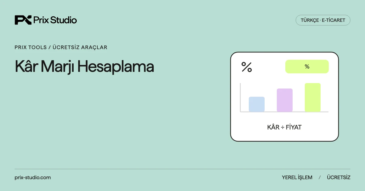 Kâr Marjı Hesaplama