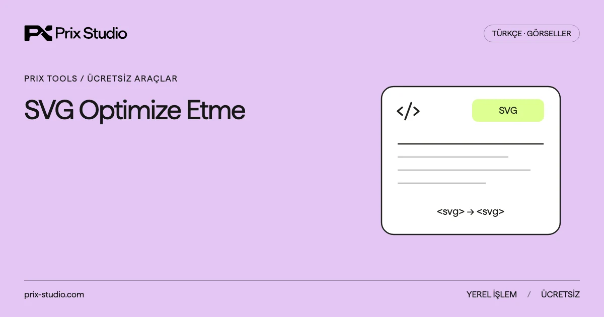SVG Optimize Etme