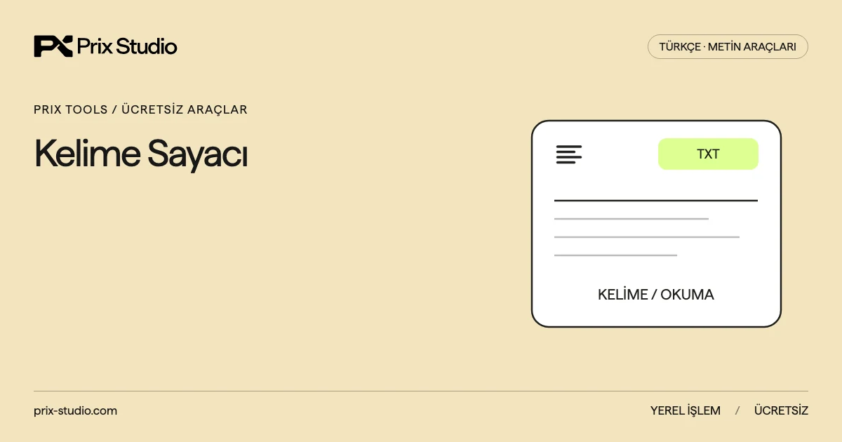 Kelime Sayacı